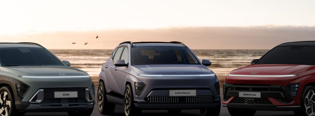 2023 Hyundai Kona line-up design updates for Kona EV, Kona Hybrid, Kona ICE vehicle