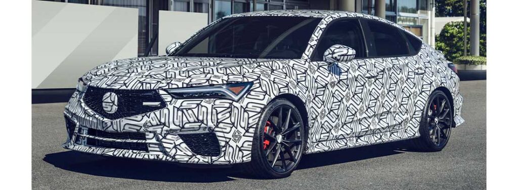 2024 Acura Type S first image revealed in a camouflage livery