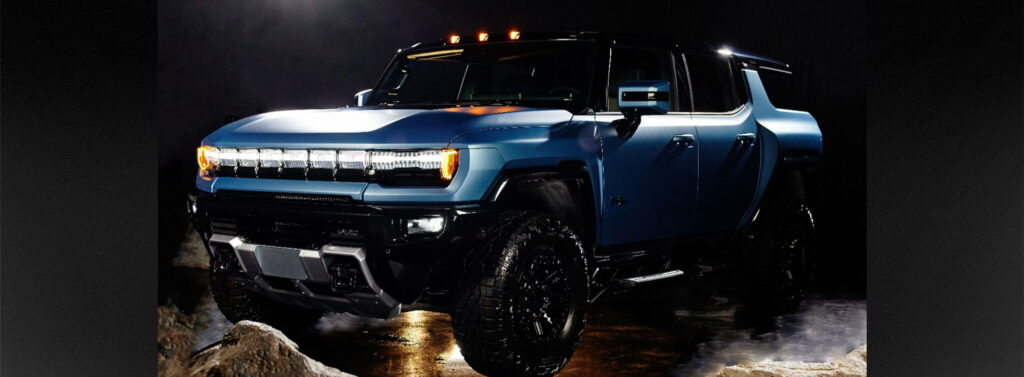 2024 GMC HUMMER EV Omega Edition Has Landed in a special edition blue exterior color