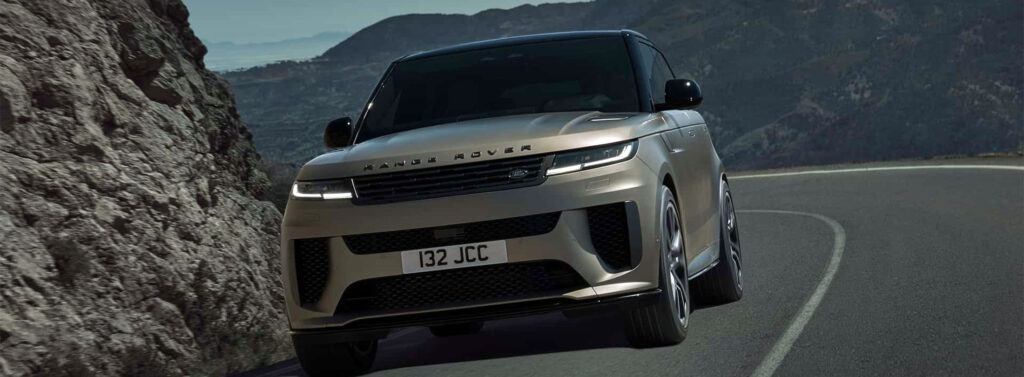 2024 Range Rover Sport SV revealed on the road.