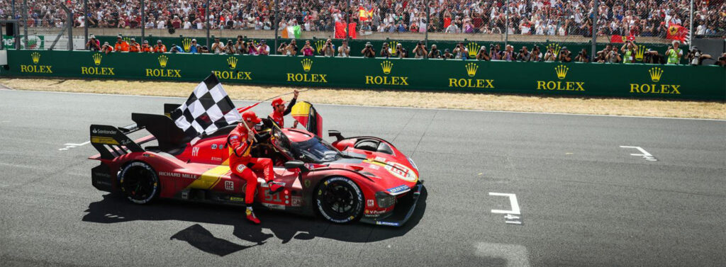 Ferrari wins LeMans after 60 years.