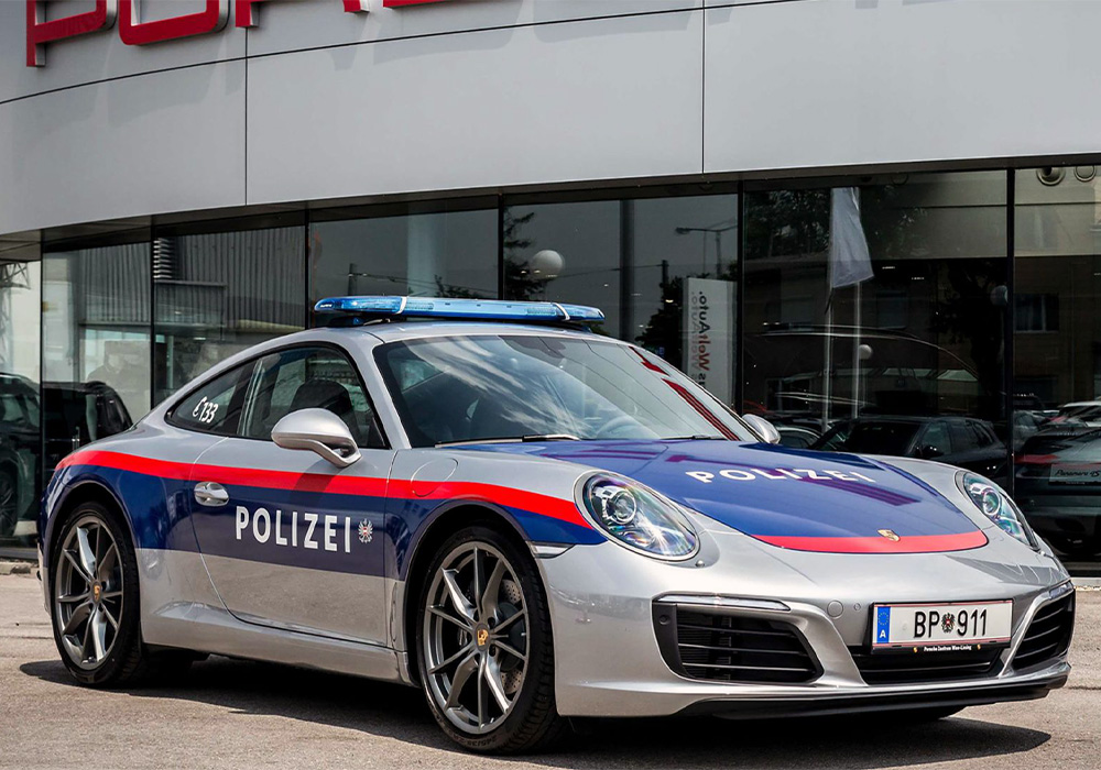 Porsche Police Car