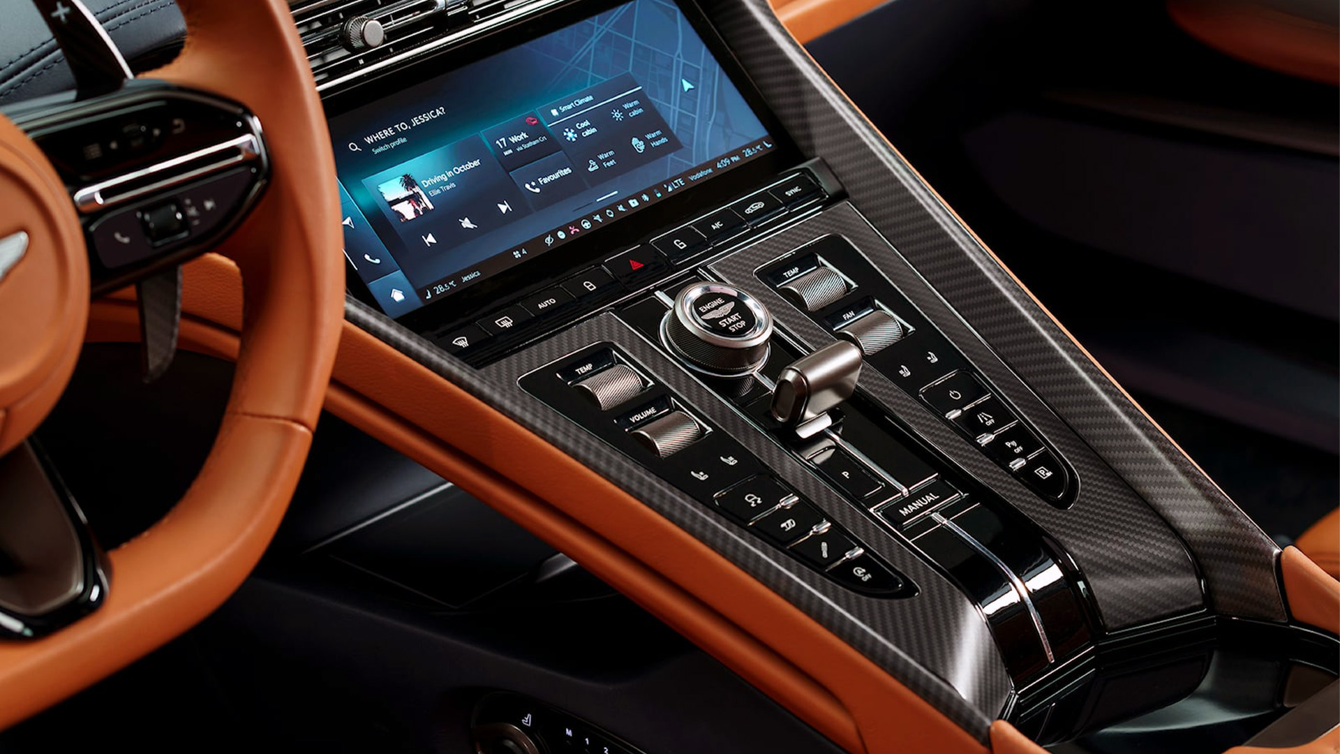 2024 Aston Mart DB12 All-New 10.3" infotainment system