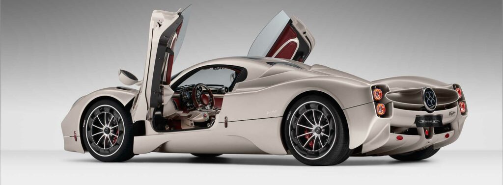 Pagani Utopia profile and rear view angle