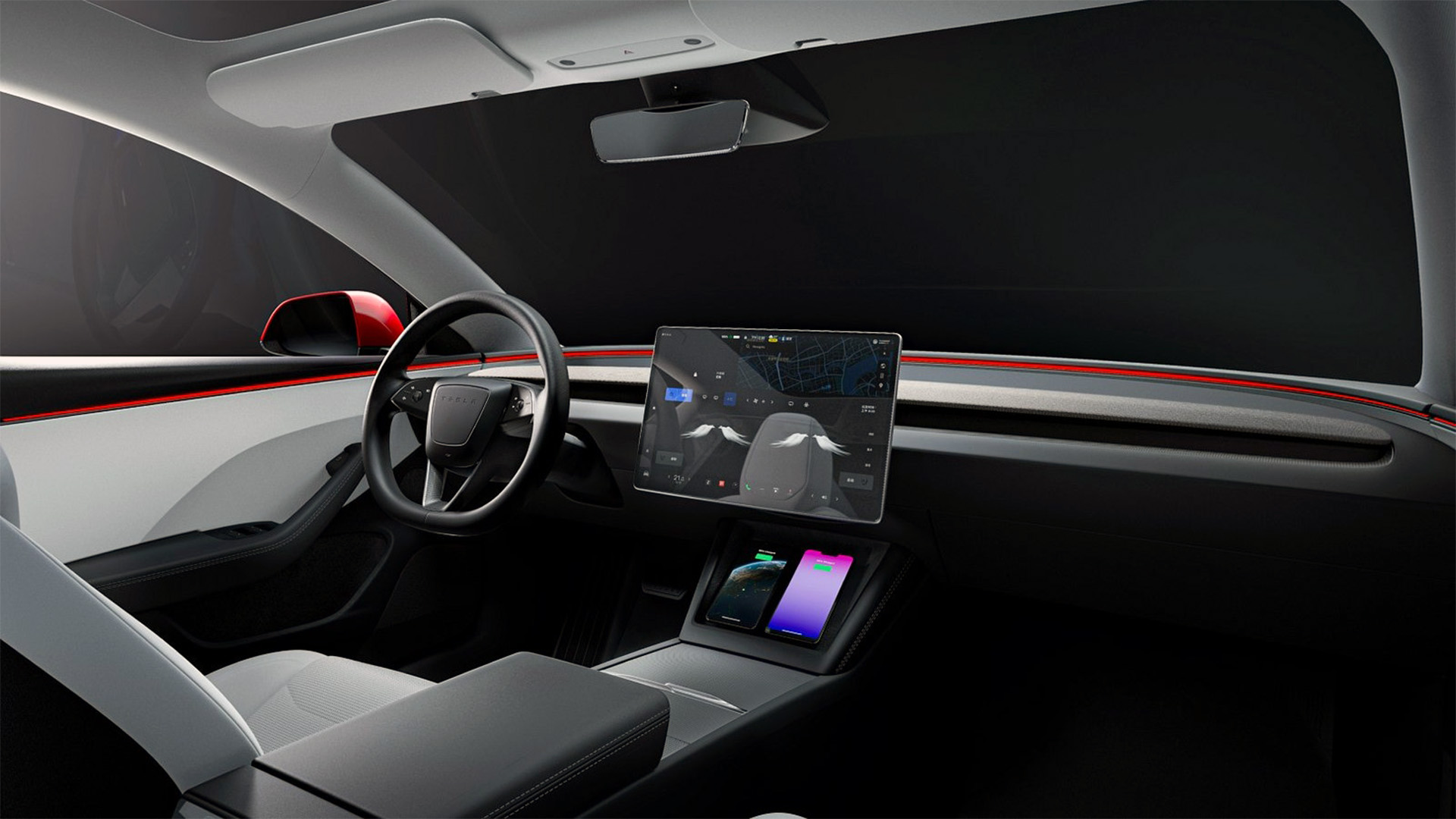 2024 Tesla Model 3 Interior Design is all-new.