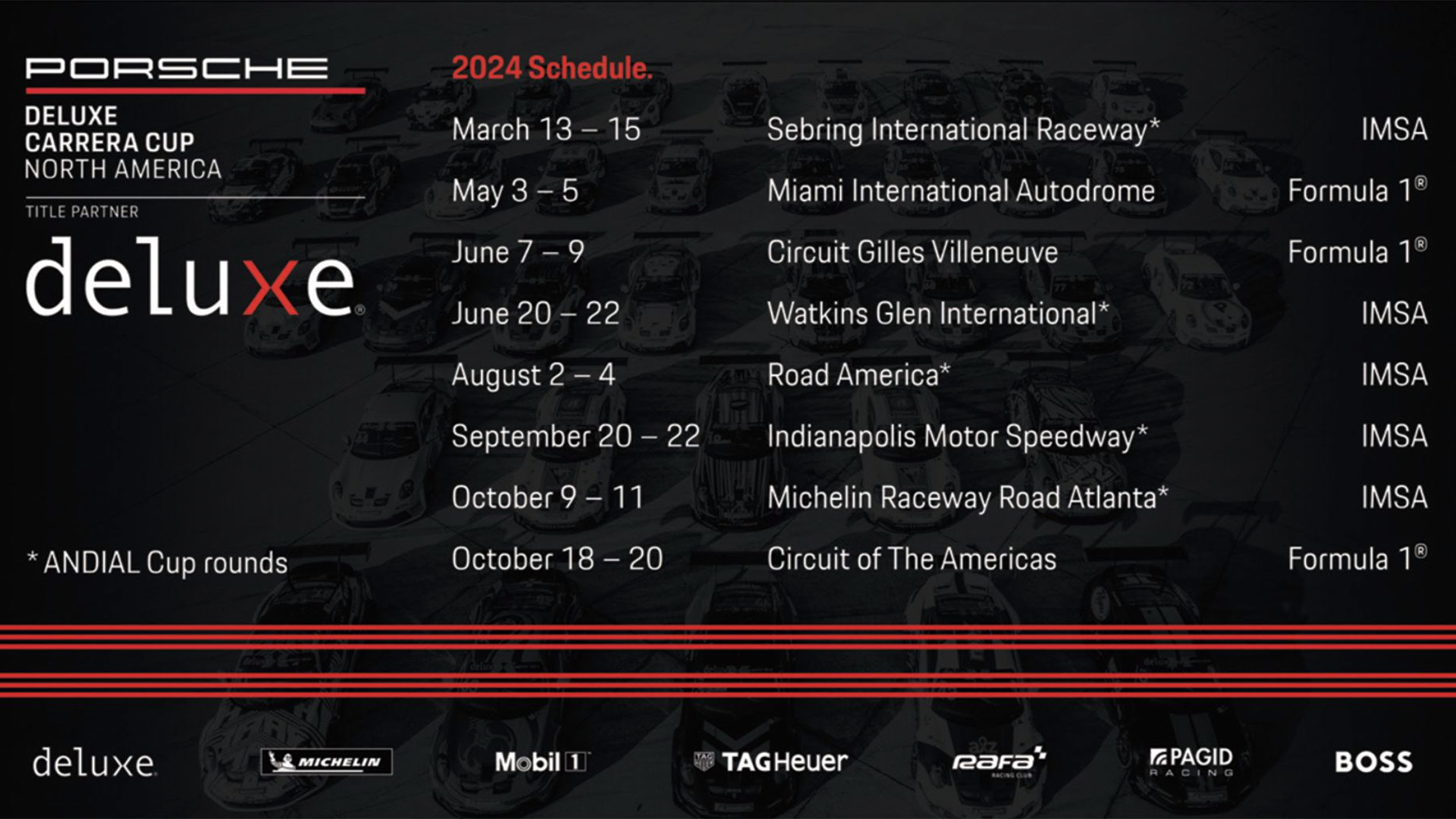 Unveiling the 2024 Porsche Carrera Cup North America Event Calendar