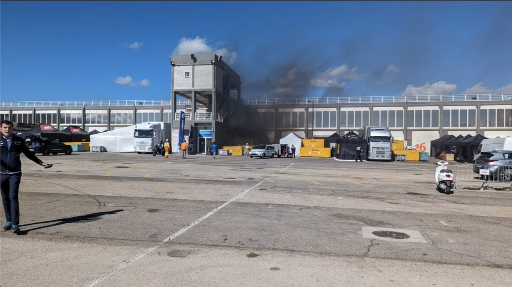 Formula E Fire in Spain During Testing by AutomotiveWoman