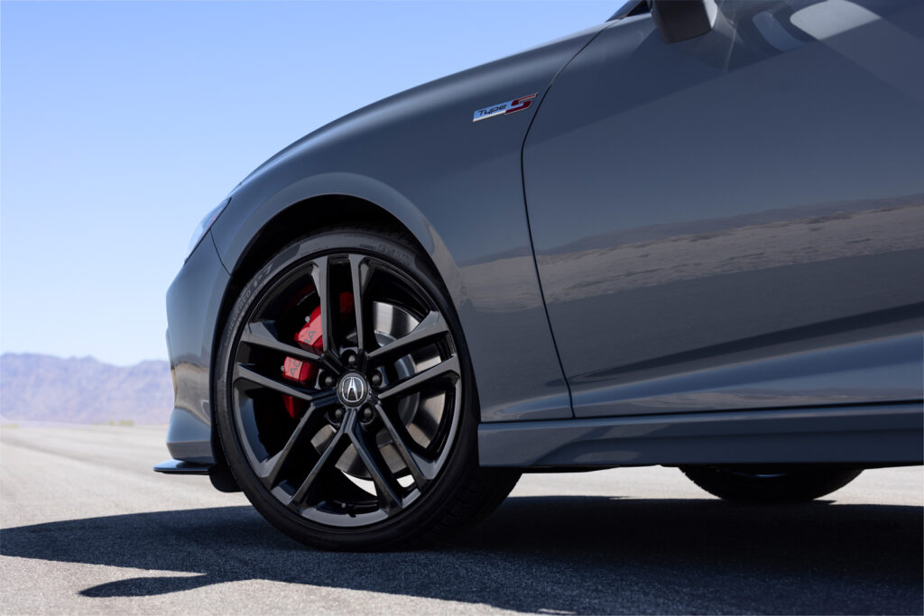Image showcasing wheels of 2024 Acura TLX Type S in grey