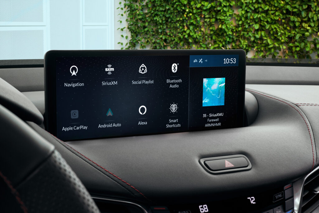 Image showcasing LCD screen and infotainment of 2024 Acura TLX Type S in grey