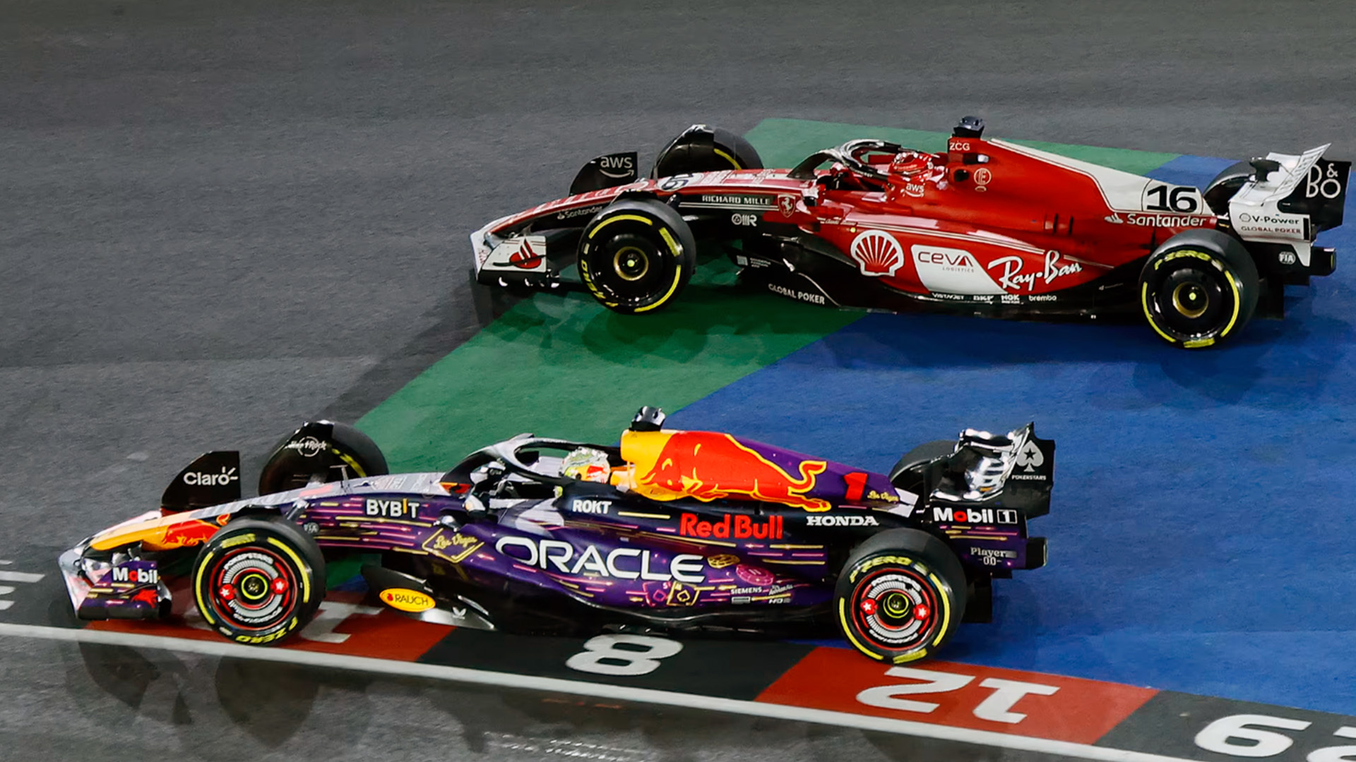 2023-F1-Las-Vegas-GP-with-Red-Bull-and-Ferrari-by-AutomotiveWoman.