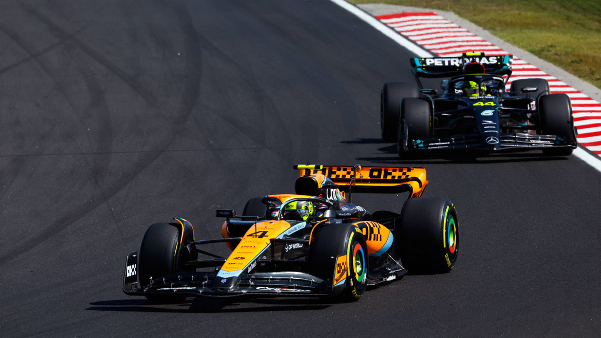 McLaren-Racing-F1-leads-Mercedes-AMG-F1-by-AutomotiveWoman