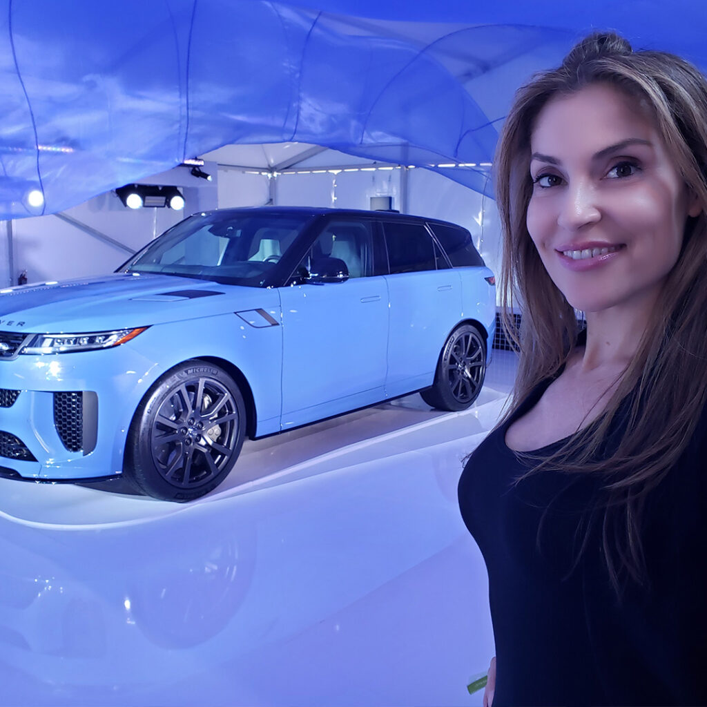 AutomotiveWoman with the Range Rover Sport SV Edition One Miami
