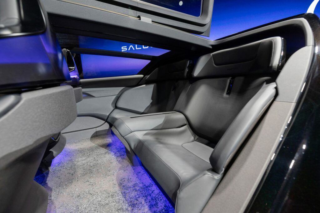 Image showcasing Honda 0 Series EV Saloon at CES 2024 interior cabin profile