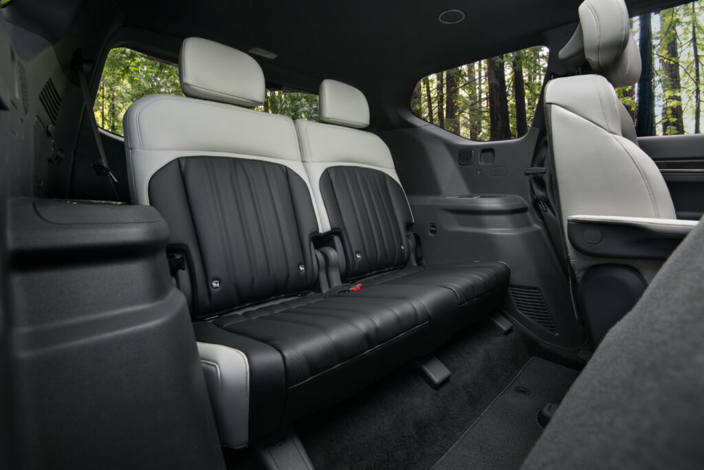 Image showcasing 2024 Kia EV9 interior 3rd row seats