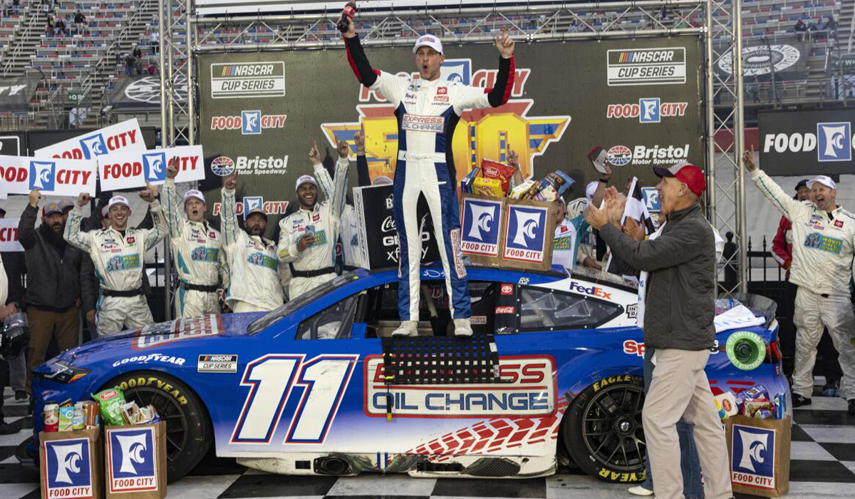 Danny-Hamlin-with-his-Toyota-Race-Car-in-victory-lane-at-Bistol-shared-by-Automotivewoman.com